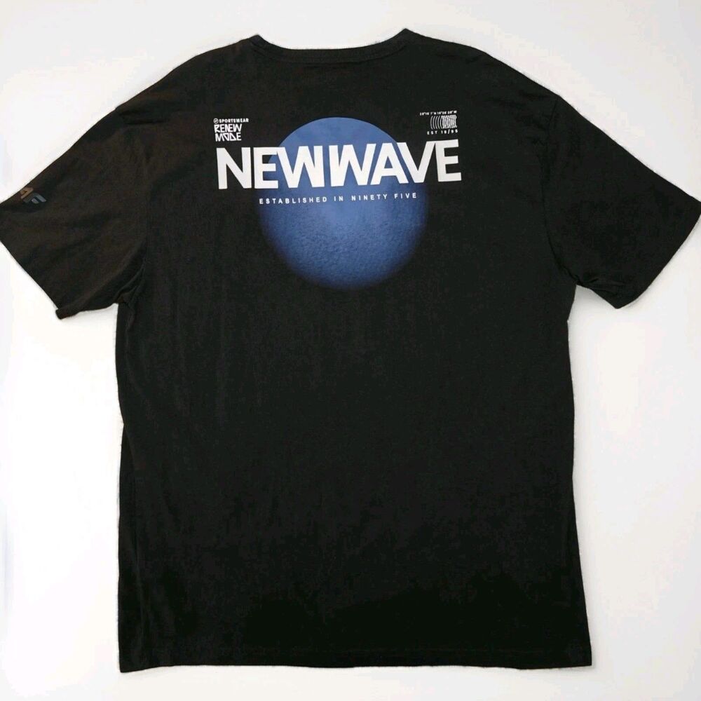 4F Ninety Five Brand Men's XXL Oversized Graphic Tee shirt - "NEW WAVE" Design